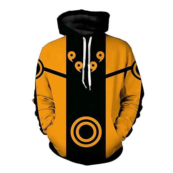 Sweat à Capuche Homme Hattree - Noir - Taille S - Manga Naruto Sasuke Akatsuki
