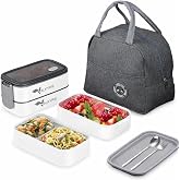 Valkyrie 1350 ml Termal Yemek Kabı Seti &ndash; &Ccedil;elik B&ouml;lmeli Sızdırmaz Lunch Box + Isı Yalıtımlı &Ccedil;anta