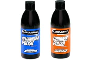 Lux Metal - Alluminium Polish Lucidante per Alluminio 250 Gr Pasta abrasiva lucidatura superfici in alluminio elimina graffi auto carrozzeria moto barca cerchi bici (Kit 2 Polish)