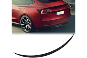 BONRYAN Neu Geeignet für Tesla Model 3 Spoiler OEM-Stil Heckspoiler Flügel Lip für 2018 2019 2020 2021 2022 2023 Tesla Model 3 Zubehör(Matte Schwarz)