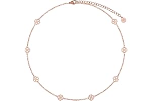 BONNYBIRD® Halskette Damen aus Premium Edelstahl | 100% Wasserfest & Hautverträglich | In Silber, Gold & Roségold