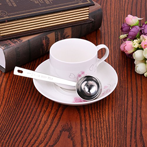 BESTOMZ Ausdauer Edelstahl Tableslöffel Messkaffe Schaufel, 2er Set - 6