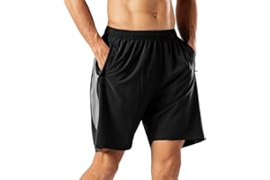 HMIYA Pantalones Cortos Deportivos para Hombre Transpirable Secado Rapido para Running Fitness Gym