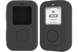 HYGJ Carcasa de silicona con mando a distancia para GoPro Hero10, color negro, Negro , Maleta