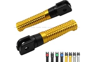 ROCKMUTE Repose-pieds avant pour moto Yamaha MT-10 2016-2020, MT-07 MT-09 TRACER 2015-2020, FZ8 2011-2015 en aluminium CNC - Repose-pieds gauche et droit - Antidérapant