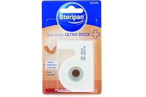Steripan - Sparadrap Ultra Doux - Haute Tolérance Cutanée - Avec Dévidoir - Peaux Sensibles - 2,5 cm x 5 m