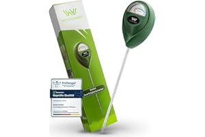 Wendowerk® Boden Feuchtigkeitsmesser für Pflanzen - [Grün/Schwarz] - Ohne Batterien - Verbessertes Feuchtigkeitsmessgerät Pflanzen [2025] – Premium Bodentester