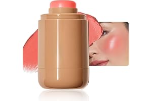 EONFAVE Pocket Blush Stick - Matt Glatt Intensive Farbe Creme Rouge Stick Für Wangen Und Lippen - Natürliches Und Leuchtendes Finish Long-Wearing Cream Blush Für Frauen Mädchen (03 Spicy Marg, 1 Pcs)
