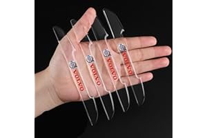 LKILFUWX 4Pcs Car Door Edge Protectors, For Volvo XC90 XC70 XC60 XC40 V90 V70 V60 V40 Anti-Scratch Car Door Protection Strip Buffer Trim Front and Rear Bumper Guard,C