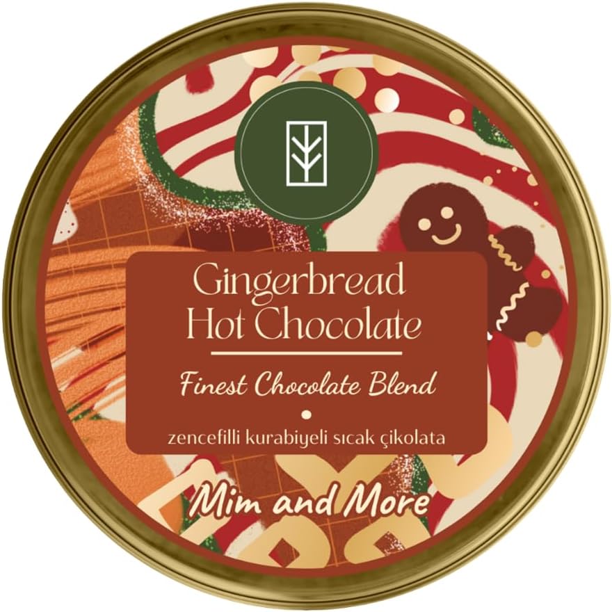 Gingerbread Hot Chocolate - Zencefilli Kurabiyeli Sıcak Çikolata, Tin, 50 Gr