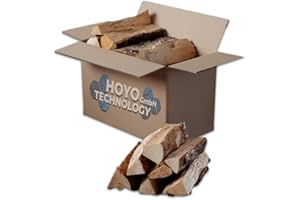 HOYO TECHNOLOGY GMBH 30 Kg Birke 25 cm - Brennholz Kaminholz Feuerholz Lagerfeuer Holz FRISCH/VORGELAGERT