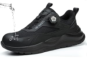 ZEPYFXIT Scarpe Antinfortunistiche Uomo Donna Scarpe da Lavoro/Impermeabili Leggere Antiscivolo con Punta in Acciaio