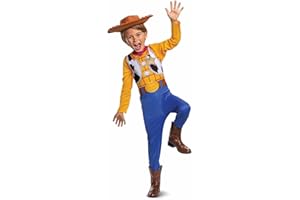 DISGUISE Disney Costume Sceriffo Woody Classico Bambino, Vestito Ufficiale Toy Story Bambini Disponibile Taglia XS, S, M