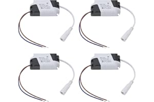 EMSea 4PCS Fuente Alimentación Panel LED 8-24 W Transformador Controlador Fuente de Alimentación Fuente Alimentación No Aislada 24-86 V 280 MA para Reflector Luz Calle 75 X 34 X 20 Mm