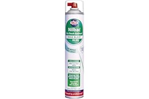 Nilco Nilbac Max Blast - Whole Room Sanitiser kills 99.9% of Bacteria - Dry Touch 750ml Aerosol