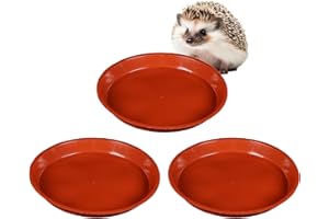 KXRTPX 3Pcs Hedgehog Food And Water Bowls, Hedgehog Feeding Station With Low-Profile Design, 15.8 Cm Wide, 1.9 Cm Deep, Ideal For Outdoor Wildlife Gardens, Encourages Natural Foraging Behaviour