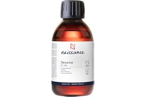 Naissance Sesamfröolja (nr. 248) 225ml - Naturlig Fuktkräm för Hud, Ansikte, Skägg, Naglar, Hår, Kropp - Massage, Aromaterapi