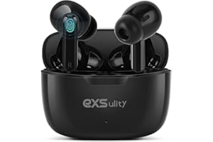 EXSULITY AI Écouteur Traducteur Instantané, Prend en Charge la Traduction en Ligne en Temps réel en 144 Langues, écouteurs avec Bluetooth et Application, Parfaits pour l'apprentissage en Voyage et Affaires