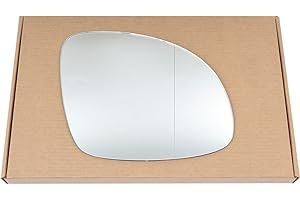 Less4spares Wing Mirror Glass Right Compatible with Skoda Yeti 2009-2017 STICK-ON Driver Off Side with Blind Spot