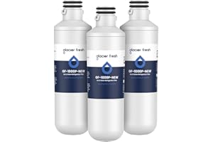 GLACIER FRESH Wasserfilter LT1000PC für LG Kühlschrank, kompatibel mit LG LT1000P/PC/PCS, LT1000PC, LT-1000PC, MDJ64844601, ADQ747935 ADQ74793504 Wasserfilter (3 Stück)