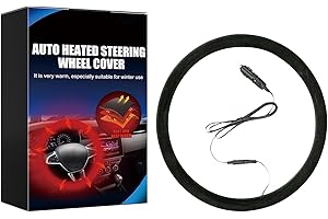 ‎LUCKXING Lenkrad Beheizt, Lenkradbezug Warm Beheizbare Lenkradhülle 12V Beheizte Lenkradabdeckung, Heated Steering Wheel Cover Lenkrad Abdeckung Beheizte Lenkradhülle Lenkradbezug Für Von 14,5-15,5 Zoll