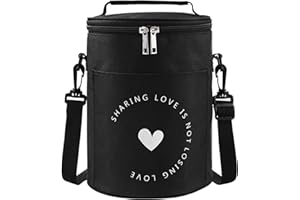 Mecctuck Borsa Termica 9L, Borsa Pranzo, Borse per il Pranzo Impermeabili, Borsa Termica Pranzo Portatile, Borsa da Picnic con Tracolla Regolabile per Ufficio,Scuola,Barbecue,Escursionismo（Nero）