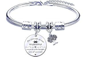 POIUYTRE Bracciale Mamma Festa della Mamma Regalo Mamma Regalo Festa della Mamma Bracciale Braccialetto Mamma Regalo Mamma Compleanno Bracciale Donna Regalo Donna Compleanno