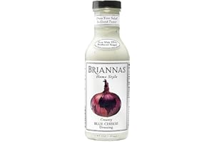 FOOD SANCTUARY Brianna's Blue Cheese Dressing 355ml | Salad Dressing | Dipping and Marinade | Tangy Blue Cheese | Hint of Garlic |