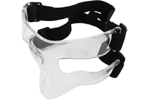 FDIT Osłona Nosa do Sportu, PC Regulowana Osłona Nosa Osłona Twarzy Ochrona Przed Urazami Uderzeniowymi do Nosa i Twarzy do Koszykówki Baseball