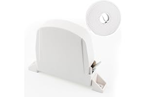 badaren Enrouleur de Sangle, Enrouleur Sangle Volet Roulant, Enrouleur Volet Roulant, Rotation à 180 °, Enrouleur Volet Roulant avec Sangle de 14 mm de Large * 5 m, Mini-Enrouleur de Cordon (Weiß-B)