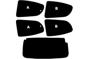 PSSC WINDOW FILM PSSC Pre Cut Rear Car Window Films for Peugeot 107 5 Door Hatch 2005 to 2016 20% Dark Tint