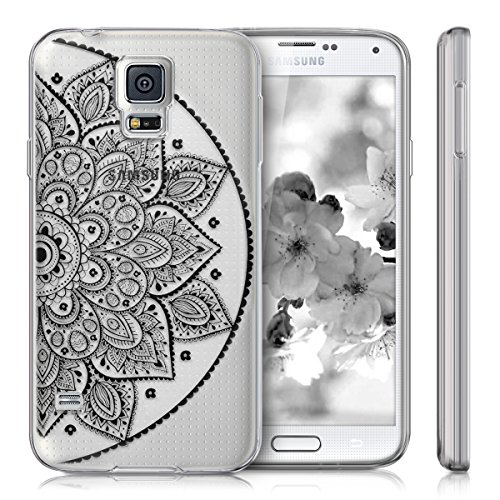 kwmobile Funda para Samsung Galaxy S5 S5 Neo - Carcasa de TPU para m vil y dise o de Medio Mandala en Negro Transparente reviews kwmobile Funda para Samsung Galaxy S5 S5 Neo - Carcasa de TPU para m vil y dise o de Medio Mandala en Negro Transparente