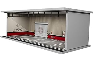 Fonowx 1/64 Scale Parking Lot Model Car with Light, Diecast Car Garage Display Case, Garage Display Case, Modification Shop
