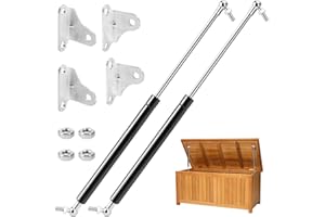 QUOTRE 380 mm 200 N Ammortizzatori A Gas, 2 Pezzi 20 Kg Molla A Gas, Universale Regolabile Pesante Tipo L Pistone a Gas, Adatto A Porte Di Credenza, Utensili, Cassette Giocattoli E Applicazioni Diy Creative