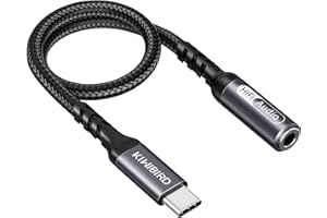 KiwiBird Adapter USB-C USB Type-C do gniazda słuchawkowego jack 3,5 mm z chipsetem DAC