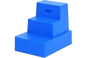 Nedlandic Quality Horse Supplies 3 Step Ladder Blue 8.45kg 66.04 x 70cm Aluminium & Stainless Steel