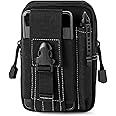 Waist Bag, EDC Pouch, Molle Pouches, Belt Pouch, Gadgets for Men, Belt Bag, Tactical Waist Bags, Utility Waist Bag with Zipper, Exercise Accessories for Traveling Running Cycling Sports Gifts (Black)