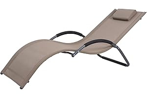 Jarder Nessa Sun Lounger | Lightweight Aluminium | Patio Garden Outdoor (Brown)