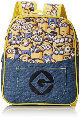 Preisvergleich Produktbild MINIONS Rucksack Jeans blau / gelb