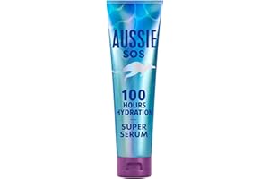‎AUSSIE Aussie SOS Super Serum All In One Leave In Pflege 160ml 100 Stunden Feuchtigkeit für Trockenes, Strapaziertes Haar, Spendet Feuchtigkeit und Glanz, Entwirrt, Hilft, Spliss zu Verhindern