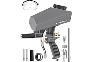 InoKraft Portable Sandblaster Gun Kit with Oil-Water Separator & Extension Nozzle,Mini Sandblaster for Rust & Paint Removal, Compatible with Aluminum Oxide, Sand, Walnut Shell & Soda