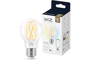 WiZ - Bombilla LED Inteligente Wi-Fi, 7W(Eq. 60W) E27 A60, Luz Blanca Cálida a Fría Regulable, con tecnología SpaceSense y compatible con Alexa y Google Home