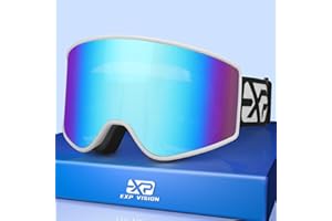 EXP VISION Skibrille Anti Fog Eltern-Kind Schneebrille Set, 100% UV Schutz OTG Snowboardbrille für Männer, Frauen, Jugendlich