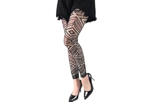 FOHEVERS Womens Footless Fishnet Tights High Waisted Fishnet Stockings No Toes Pantyhose for Festival Cosplay Halloween