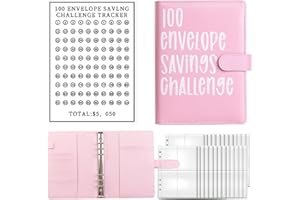 SALPPLEA 100 envelopes, money book with money envelopes, money book with money envelopes