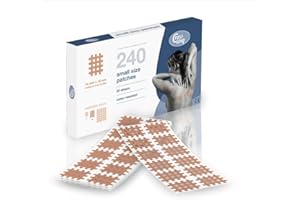 CURETAPE CrossLinq® Acupressure Patches | Acupuncture, and Pain Relief | Edema Relief | CrossTape | Non-Elastic, Grid-Shaped Tapes | Pain Relief Patches | Crosshatch Patches (240 Small Patches) | Beige