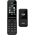 Nokia 2720 Telefono Cellulare 4G Dual Sim, Display 2.8" a Colori, 4GB, Tasti Grandi, Tasto SOS, Bluetooth, Whatsapp, Fotocame