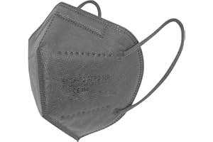 T-Tex Srl Arya HC - Mascherine FFP2 - Confezione da 50 mascherine - Imbustate singolarmente - Prodotto Certificato - Made in EU (Grigio)