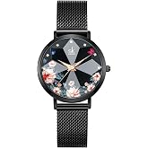 SHENGKE - Reloj de Pulsera para Mujer, dise&ntilde;o Creativo, para Mujer, de Lujo, para Mujer, de Malla
