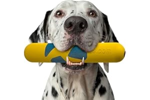 Goughnuts Medium Water Stick – Floating Dog Toys for Water Fetch, Interactive Heavy Duty Dog Pool Toy for Aggressive Chewers, Natural Reinforced Rubber Float, USA Made, 30-70 lbs Dogs